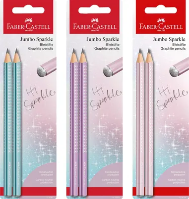 Obrázok produktu pre FABER-CASTELL Bleistiftset Jumbo Sparkle Cosmic Colour
