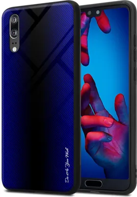 Immagine prodotto di Cadorabo custodia per Huawei P20 cover protettiva in viola custodia del telefono cellulare TPU custodia cover vetro temperato