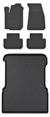 Obrázek produktu pro Vaničkové autokoberce + vana kufru pro: Opel Combo C 2002-2011 hatchback 3 ks
