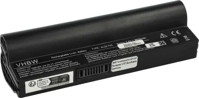 Produktbild von vhbw Akku Ersatz für Asus AL22-703 für Notebook (6600 mAh, 7,4 V, Li-Ion)