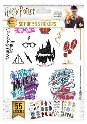 Produktbild von Harry Potter – Aufkleberset (55 Stück)