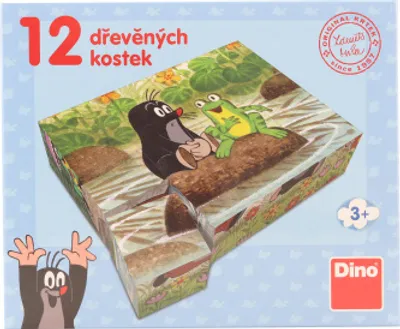 Produktbild von Hölzerne Bilderblöcke Cartoon 12 Stück