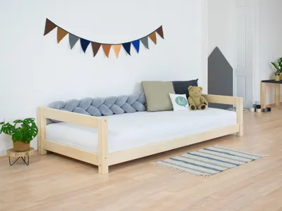 Produktbild von Kinderbett KIDDY - Einzelbett mit Kopf- und Fußteil 80x200 cm Unlackiert