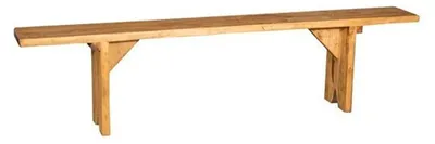 Massivholz-Bank aus Linde, 240x25x50 cm, Italien