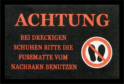 Produktbild von Fußmatte Dreckige Schuhe