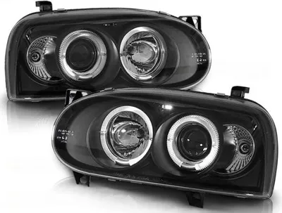 Zdjęcie produktu dla Reflektory LED Angel Eyes do VW Golf 3 91-97 czarne