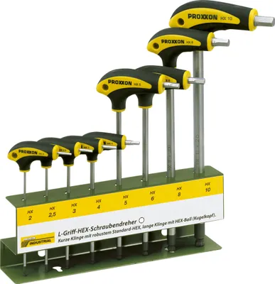 Zdjęcie produktu dla Proxxon Industrial HEX L-handtag Workshop Screwdriver set 8-piece Allen