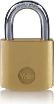 Produktbild von Vorhängeschloss YALE aus Messing - 30 mm weit zu öffnen - 3 Schlüssel - 24242000