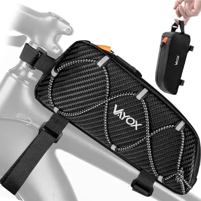 Immagine prodotto di Borsa per telaio di bicicletta, 1L, Vayox VA0347, nero
