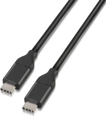 Produktbild von AISENS A107-0061, 1 m, USB C, USB C, USB 3.2 Gen 2 (3.1 Gen 2), 10 Gbit/s, Schwarz
