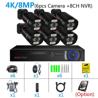 Obrázok produktu pre Bezpečnostná kamera – Kamerový systém – Monitorovacia kamera – CCTV kamera – Bezpečnostný systém – Rozlíšenie 4K 8MP