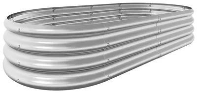 Zdjęcie produktu dla Podwyższona grządka 29x90x180 cm, stal nierdzewna, do warzyw