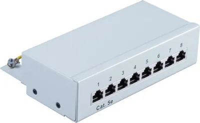 Produktbild von cat 5e Patchpanel geschirmt 8 Ports