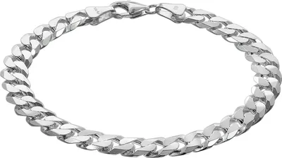 Produktbild von trendor 75138 Herren-Armband Silber 925 Panzer Breite 7,8 mm