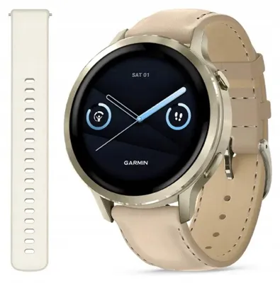 Produktbild von Garmin Venu 4, 3,05 cm (1.2"), AMOLED, Touchscreen, 8 GB, GPS, 33 g