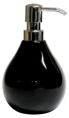 Produktbild von Seifenspender Coppalino in Schwarz und Chrom