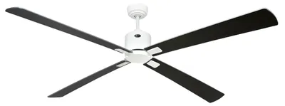 Produktbild von Energiespar Deckenventilator mit Fernbedienung Eco Neo III WiFi 180 cm Weiß Flügel Wenge / Silbergrau