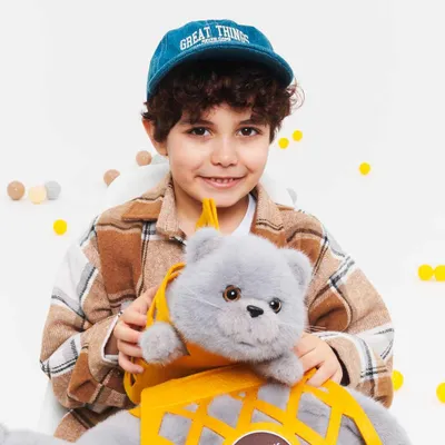 Produktbild von Orange Toys Kuscheltier Katze Milo grau 35 cm Plüsch Spielzeug