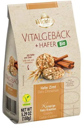 Produktbild von Wicklein Vitalgebäck + Hafer Zimt 150g