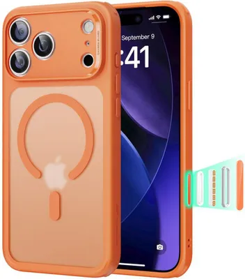 Produktbild von Handyhülle für iPhone 17 Pro Max, ESR Classic Hybrid mit MagSafe, Durchscheinend-Orange
