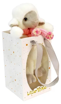 Immagine prodotto di Schaf Kuscheltier mit rosa Schal in Geschenktasche