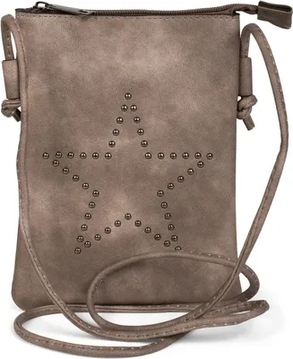 Produktbild von styleBREAKER Mini Bag Umhängetasche mit Nieten in Stern Form, Schultertasche, Handtasche, Tasche, Damen 02012235