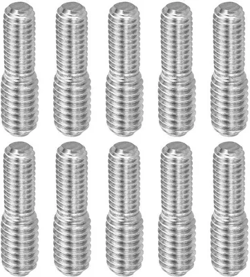 Produktbild von 10 Stück doppelte Schraubendraht-Schrauben-Adapter aus Edelstahl 304 (M5x10mm auf M6x10mm)