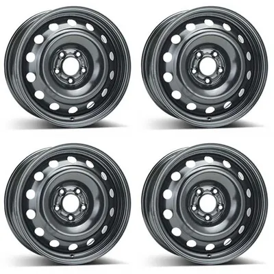 Productafbeelding van 4 stalen velgen, 7.0Jx16 inch, ET42, 5x108 boutgaten, geschikt voor Toyota Proace. Set van 4