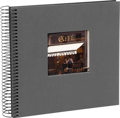 Produktbild von Goldbuch-Spiralalbum Bella Vista, grau, 20 x 20 cm, 40 schwarze Seiten