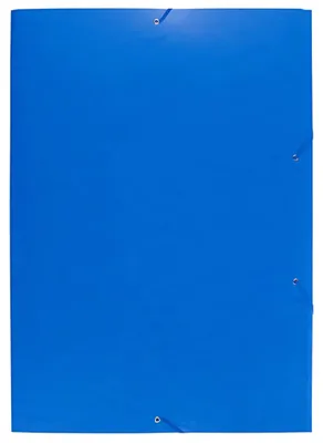 Produktbild von Exacompta 59502E Sammelmappe (Gummizug, 3 Klappen, Manila Karton 600 gm², für DIN A2, 62 x 44 cm) 1 Stück blau
