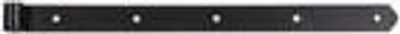 Zdjęcie produktu dla Alberts 835866 Zawias żaluzjowy, prosty, zaokrąglony, czarny, rolka Ø16 mm, rozmiar 500 x 35 mm, zestaw 6 szt