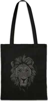 Produktbild von Urban Backwoods Lion Face, Stofftasche, Farbe: Schwarz