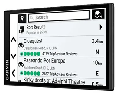 Produktbild von Garmin DriveSmart 66 EU MT-S, 15,2 cm (6"), 1280 x 720 Pixel, TFT, 144,8 x 81,3 mm (5.7 x 3.2"), Multitouch, 145 x 81 mm