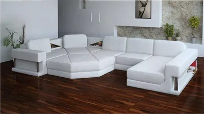 Immagine prodotto di Divano componibile, divano modulare, divano in tessuto, divano letto, divano angolare, divano a forma di "U"