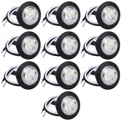 Imagen del producto de Luces de señalización para remolque, faros LED impermeables para vehículos, 10 unidades, 12-24 V, IP68