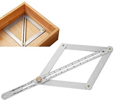 Produktbild von Professionelle Goniometer-Liniaal aus Edelstahl - Multifunktions-Hoekzoeker - Lange Lebensdauer - Präzise Messungen bis 170 Grad