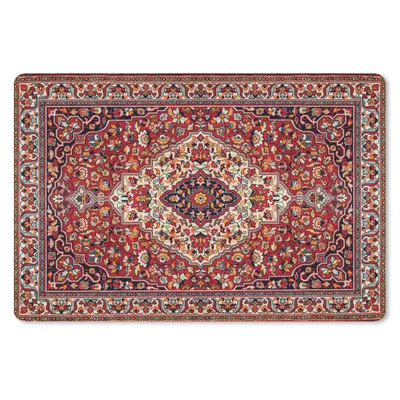Obrázok produktu pre Podložka pod myš - Perzský koberec - vzory - červený - 27x18cm - Rohožka pod myš