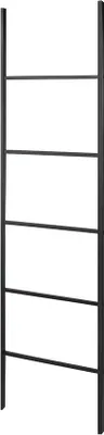 Produktbild von Handtuchleiter – Handtuchhalter – Badezimmerorganisation – Ohne Bohren – 153,5 cm – Schwarz