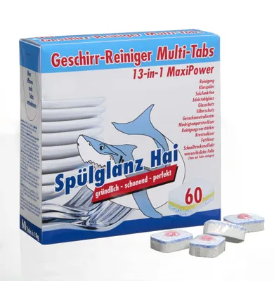 Produktbild von Hai Geschirrspüler-Tabletten 13-in-1 60 Stück