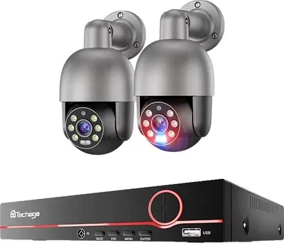 Obrázek produktu pro Systém CCTV, rozlišení 8MP, inteligentní detekce AI, 8CH NVR (2 kamery), 1T