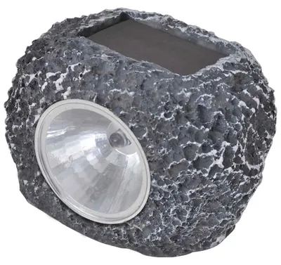 Productafbeelding van vidaXL Buitenverlichting, LED-zonne-spots, 12 stuks, steenvorm