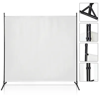 Produktbild von Jopassy Paravent Outdoor Raumteiler Garten Spanische Wand Trennwand Raumtrenner 1 teilig Beige