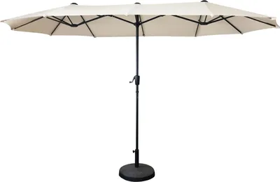 Image de Parasol double 2x4m LINAI beige