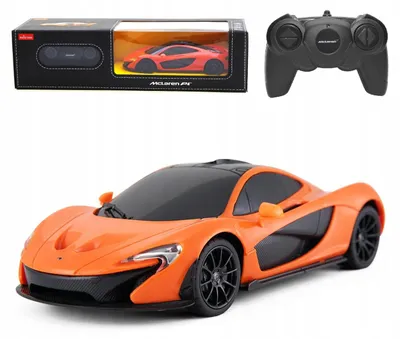 Obrázek produktu pro Auto na dálkové ovládání McLaren P1 Rastar 1:24 oranžové – RC auto s licencí, gumové pneumatiky, sportovní model na ovladač
