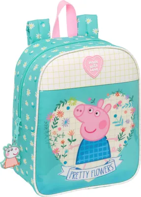 Immagine prodotto di Zaino per bambini Peppa Pig Pretty flowers Yellow Mint 22 x 27 x 10 cm
