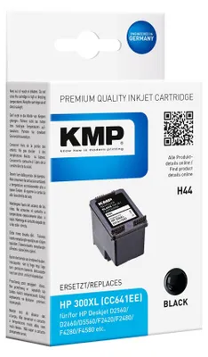 Productafbeelding van KMP 1710,4411 KMP H44 Tintenpatrone schwarz komp. mit HP CC 641 EE Nr. 300XL