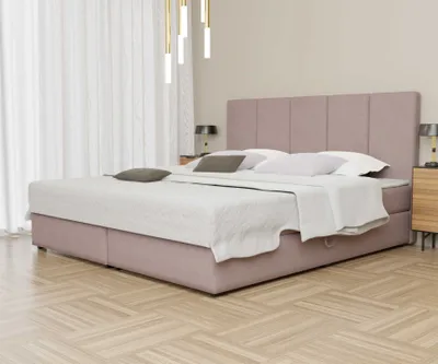 Produktbild von Boxspringbett Schlafzimmerbett ELICIO 120x200cm Stoff Rose inkl. Bettkasten