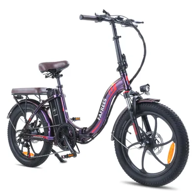 Produktbild von E-bike klapprad Rostfreie Aluminiumlegierung 36 V 18 Ah 648 Wh bis zu 120 -150 km Wasserdicht IPX5 20 zoll 7 Gang, Lila