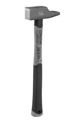 Produktbild von RUTHE Schlosserhammer 300g Deutsche Form mit Stahlrohrstiel