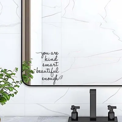 Produktbild von Schöne Vinyl Aufkleber für Badezimmer Wanddeko Selbstklebend